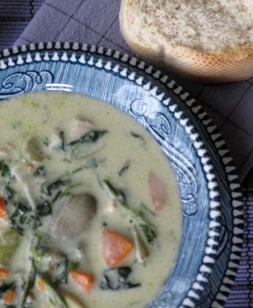 Chicken Artichoke Brie Soup