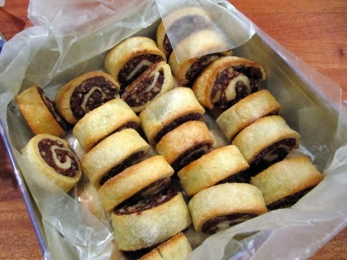 Chocolate Cranberry Rugelach Cookies