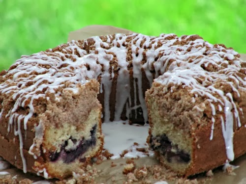 Cherry coffeecake. 