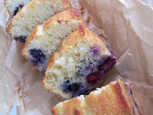 Blueberry & Blackberry Ricotta Custard Cake