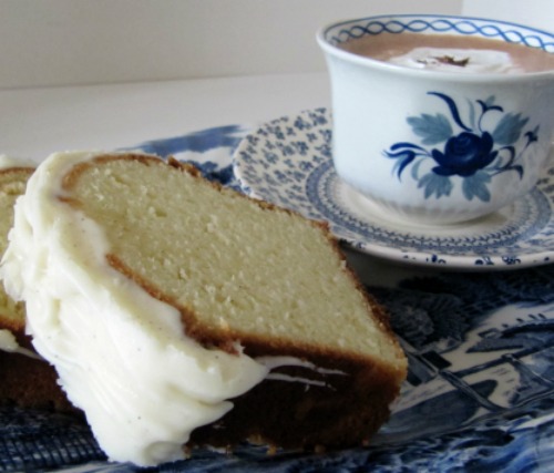 Vanilla Cream Cheese Cake with Vanilla Bean Glaze