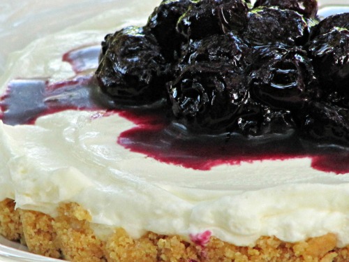 Blueberry No-Bake Cheesecake