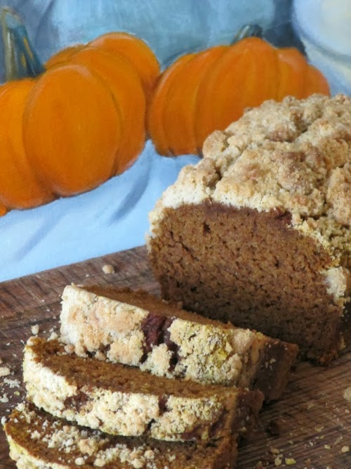 “Starbucks” Pumpkin Bread with Crumble Topping