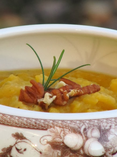 Roasted Butternut Squash and Cauliflower Soup