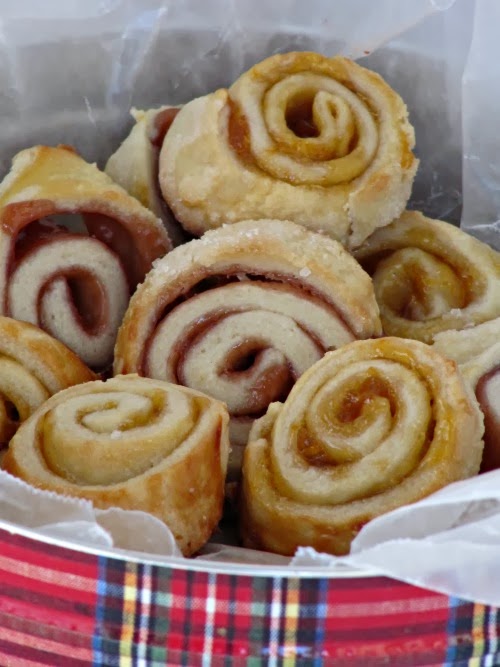 Raspberry and Apricot Rugelach