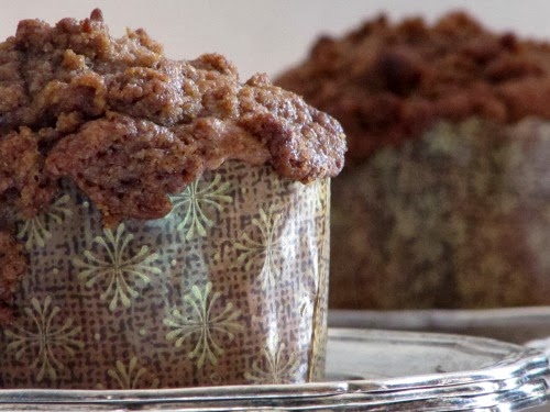 Pumpkin Chocolate Chip Muffins with Streusel Topping