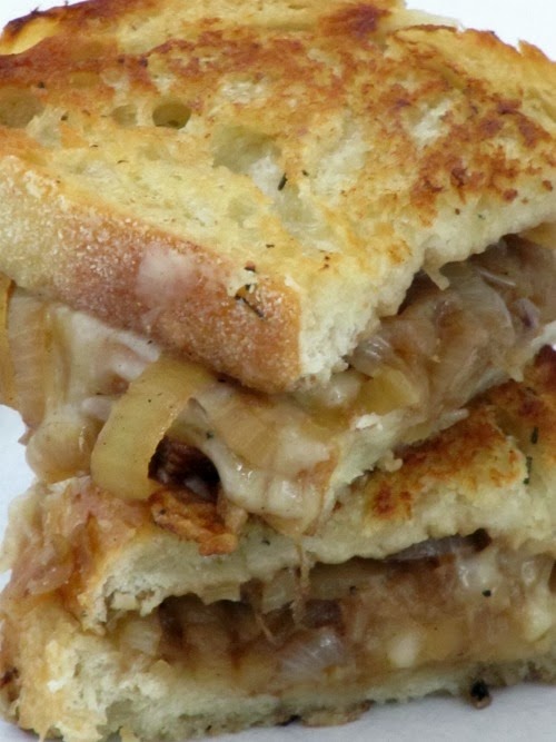 French Onion Grilled Cheese Sandwiches