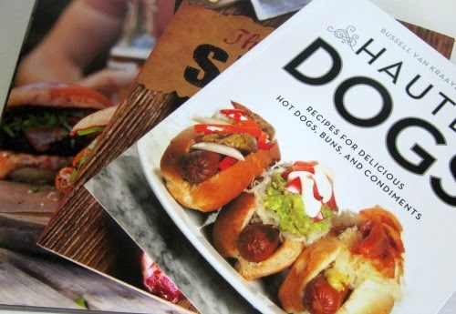 Pile of grilling cookbooks.