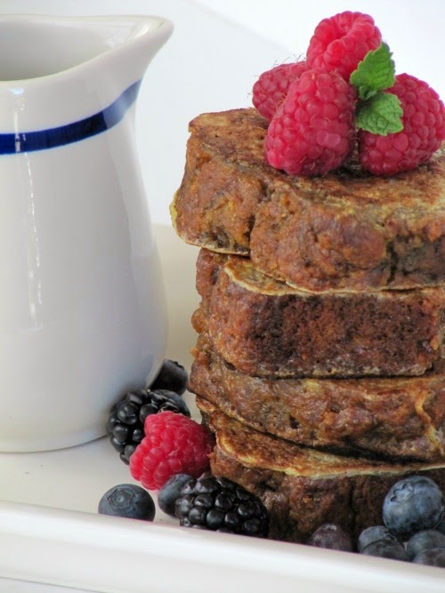 Banana Bread French Toast with Berries