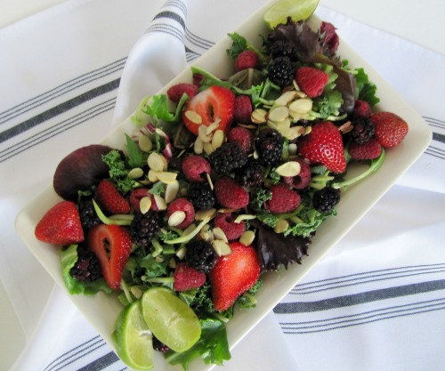 Summer Berry Salad with Lemon Herb Vinaigrette