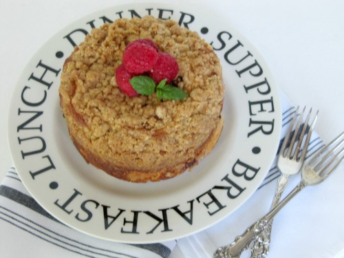 Raspberry Coffeecake with Crumble Topping