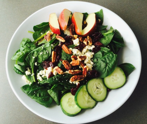 Fall Spinach Salad with Pumpkin Vinaigrette