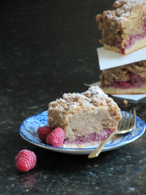 Raspberry Almond Crumb Bars