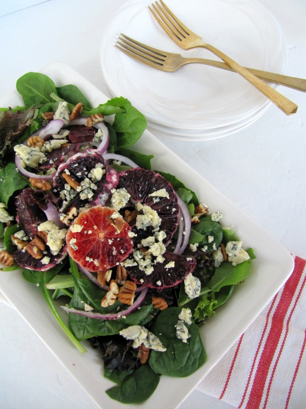 Limoneira Blood Orange Spring Salad with Blue Cheese and Pecans