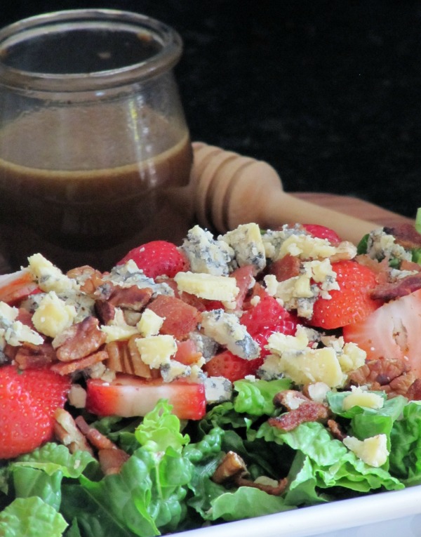 Strawberry Bacon Blue Cheese Salad