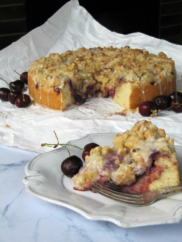 cherry almond cake.