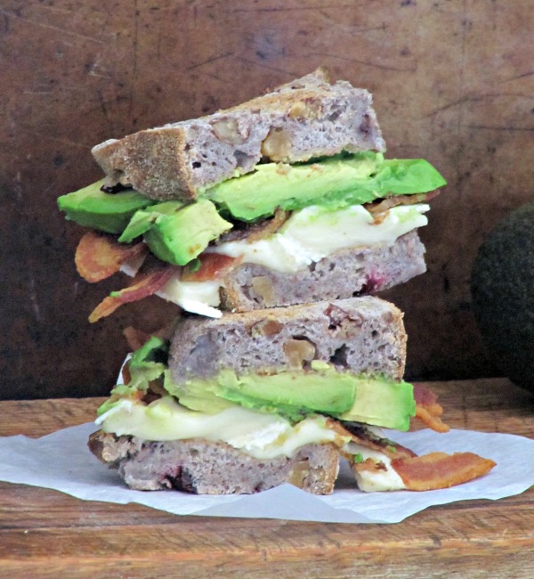 Bacon, Brie and Avocado Sandwich