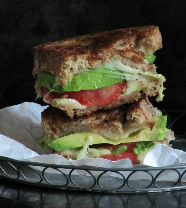 Grilled Gruyere Sandwich with Avocado and Tomato