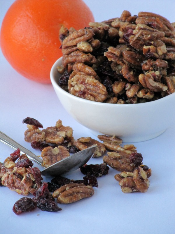 Valdosta Pecans with Cranberries, Orange and Pepper