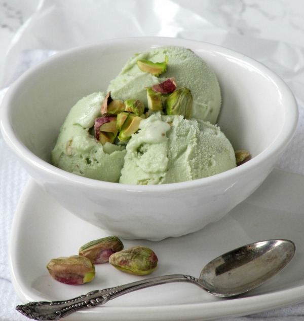 No Churn Pistachio Ice Cream