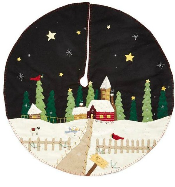 New World Arts Christmas Trees Skirts, Pillows, Stockings and More
