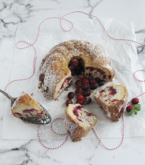cranberry swirl bundt cake.