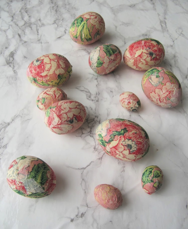 Decoupage Easter Eggs