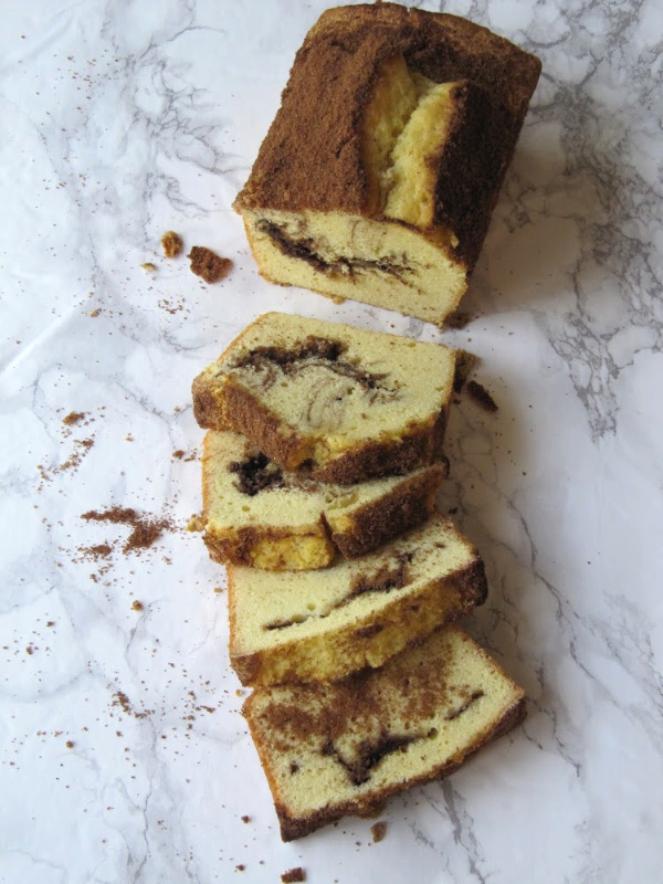 Cinnamon Swirl pound cake.
