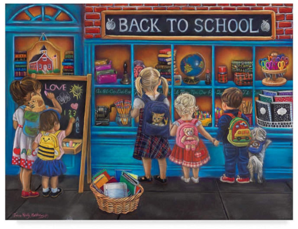 Tricia Reilly-Matthews 'Back To School' Canvas Art