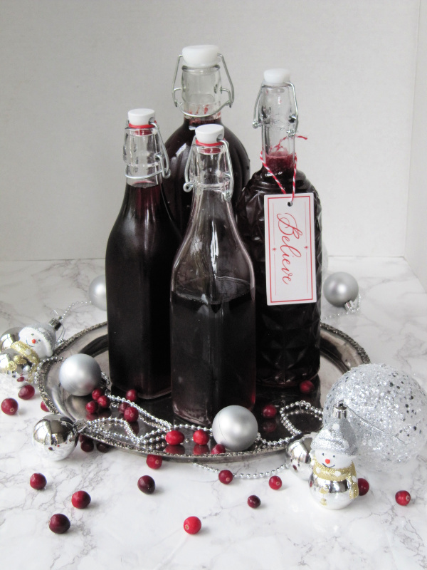 Cranberry cordial. 