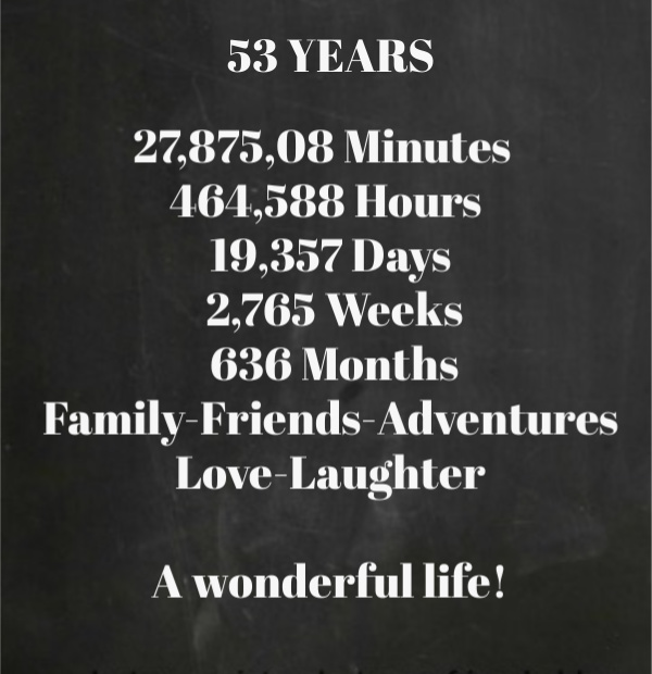 53 Lessons in 53 Years~Happy Birthday to Me