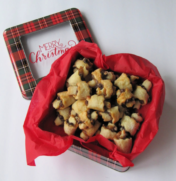 Chestnut Chocolate Rugelach Cookies