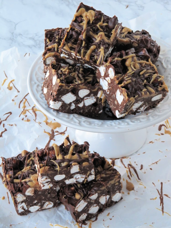 Chocolate Peanut Butter Crispy Candy