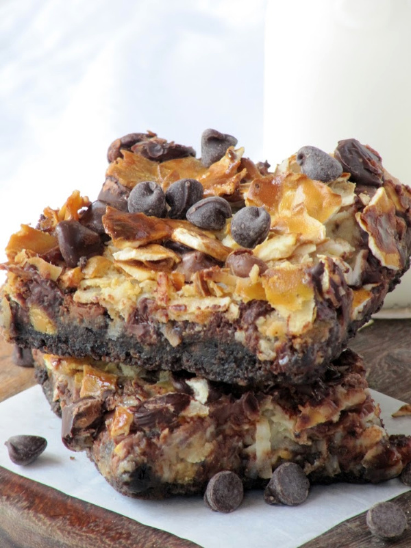 Chocolate Pretzel Magic Bars