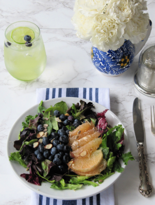 Blueberry and Grapefruit Salad with Fresh Herb Vinaigrette