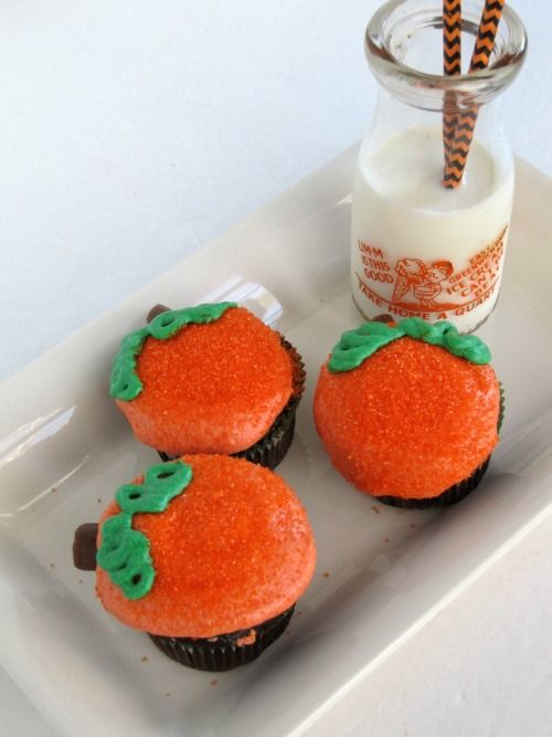 Halloween Pumpkin Cupcakes