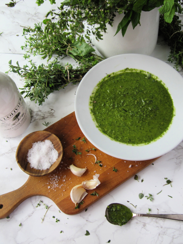 Real Simple Spicy Herb Sauce for Meats, Dips and More