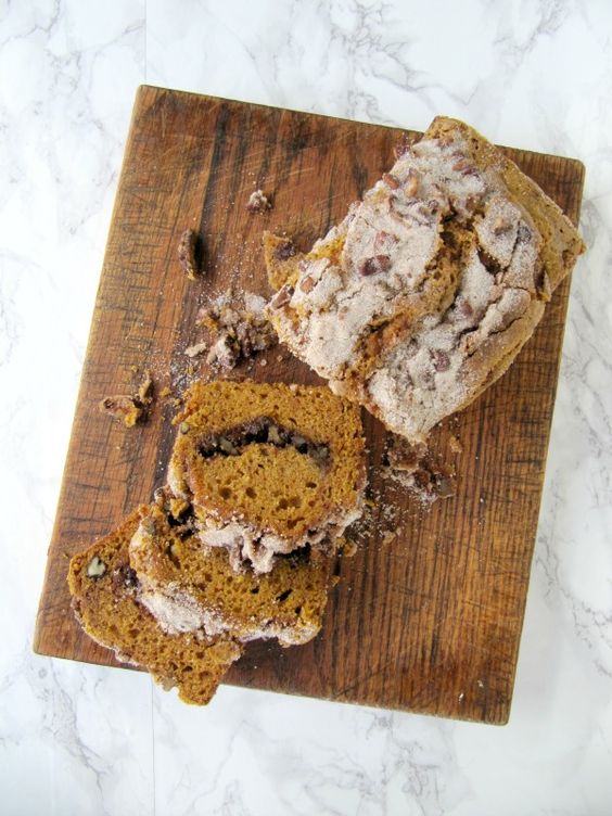 Bourbon Pumpkin Spice Swirl Bread