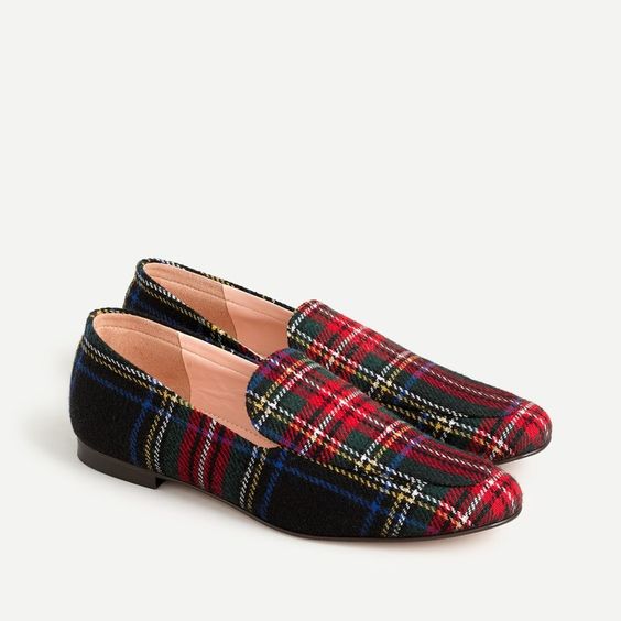 Plaid Smoking Slippers