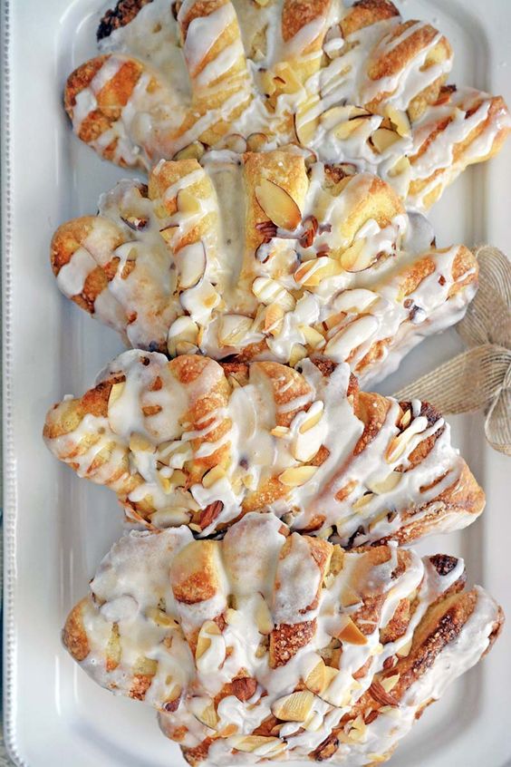 Bear Claw Pastries on a plate