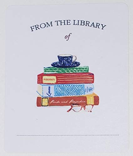 Stack of books book plate