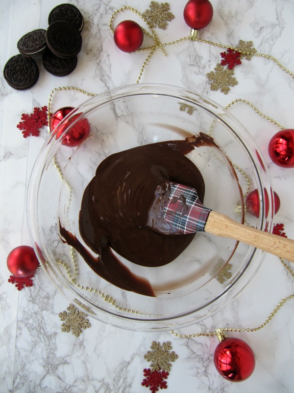 Melted Dark Chocolate in a Bowl