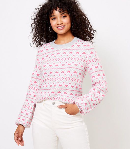 heart sweater from Loft