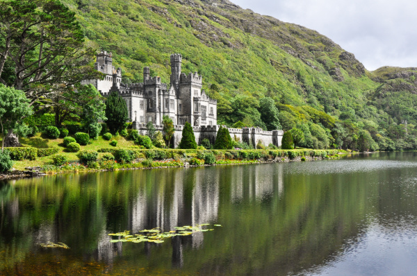 Castle on the water in Ireland