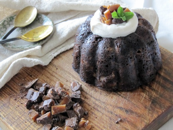 Chocolate Brownies Terrine with Baileys Irish cream