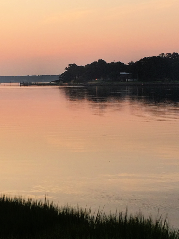 Sunset on the water
