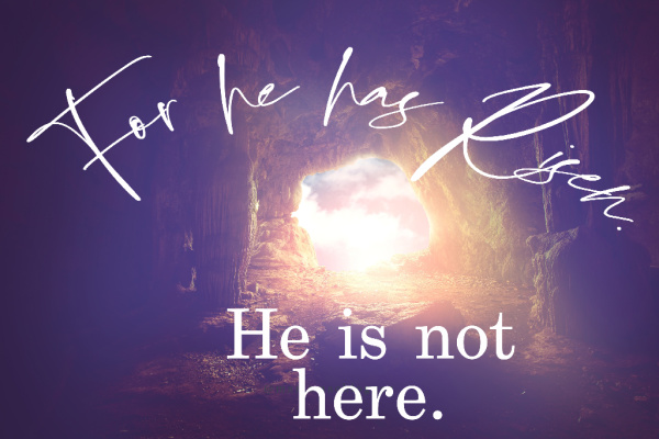bright light shine to the entrance to the dark cave, holy bible concept.