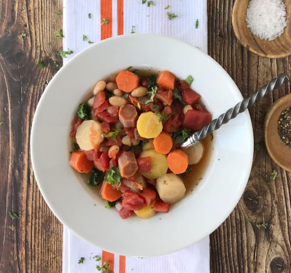 Tuscan carrot and bean soup