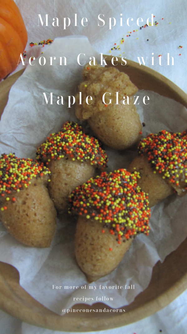 Maple spiced acorn cakes