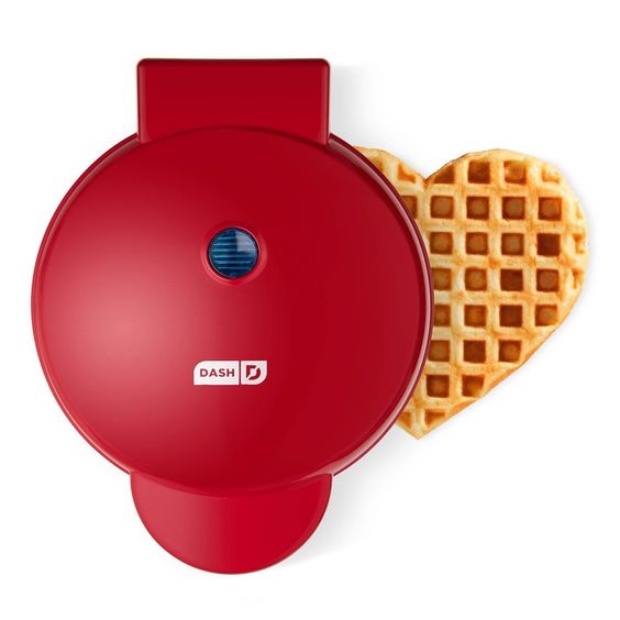 Dash red heart waffle maker